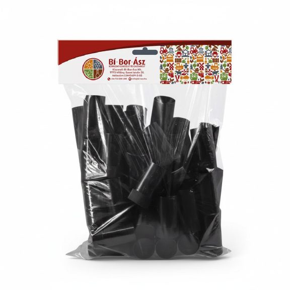 Pilverkupak 30*60mm Műanyag fekete (50 db) Pilverkupak 30*60mm Műanyag fekete (50 db)