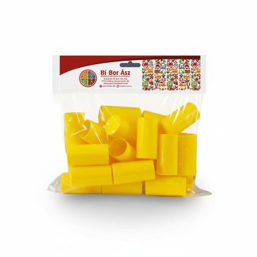 Pilverkupak 30*60mm Műanyag sárga (25 db)