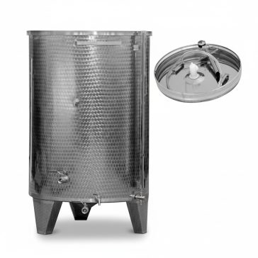   Tartály Zottel (1.4) szilikontömlős úszófedél szettel 3300 liter, 4 csap