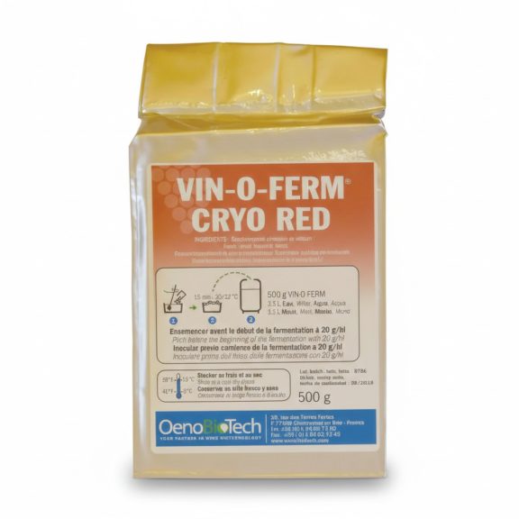 Fajélesztő Vin-o-Ferm - Cryo Red 0,5 kg Fajélesztő Vin-o-Ferm - Cryo Red 0,5 kg