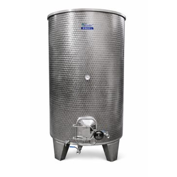   Tartály Zottel (6.1) erjesztő, úszófedeles 2450 liter, hűtőpalást nélkül