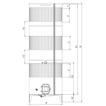   Tartály Zottel (6.4) erjesztő, úszófedeles 5800 liter, három hűtőpalásttal