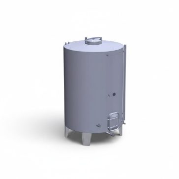   Tartály Zottel (7.1) erjesztő, zárt 2450 liter, hűtőpalást nélkül