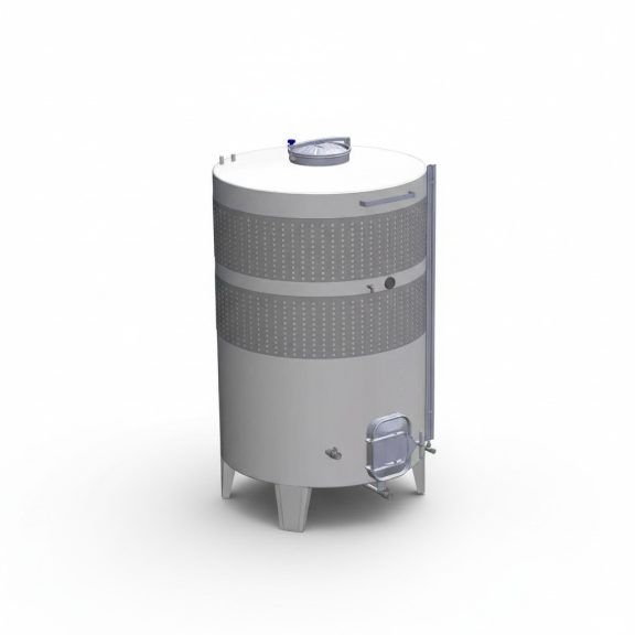 Tartály Zottel (7.3) erjesztő, zárt 2600 liter, kettő hűtőpalásttal