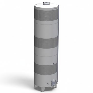   Tartály Zottel (7.4) erjesztő, zárt 5150 liter, három hűtőpalásttal
