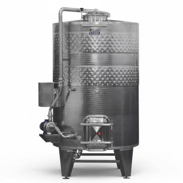   Tartály Zottel (8.1) erjesztő, zárt 3300 liter, automata forgató rendszerrel, hűtőpalásttal