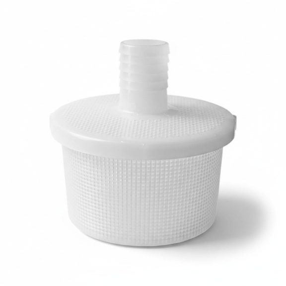 Szűrő műanyag tömlővéges 10 cm átm 30 mm Szűrő műanyag tömlővéges 10 cm átm 30 mm