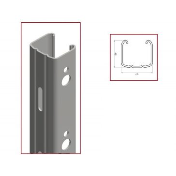   Oszlop vég fém horganyzott AGRI-TJ Junior 57*48 mm, 2,0 mm, 2,7 m