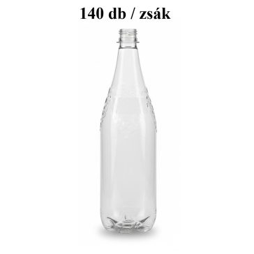   Pet palack 1 literes 30,8g  fehér 140db/zsák (boros) - /Az ár a csavarzárat nem tartalmazza!/