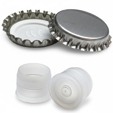 Koronazár 29mm INOX + különálló bidul 200 db/cs