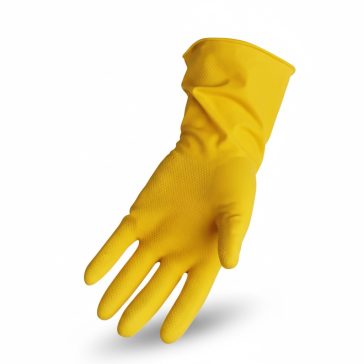 Kesztyű Háztartási sárga gumikesztyű 10-es (XL)
