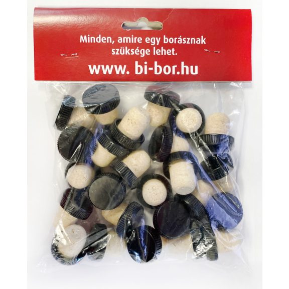 Kalapos dugó parafavég fekete fej 29x19mm (25db/csomag) Kalapos dugó parafavég fekete fej 29x19mm (25db/csomag)