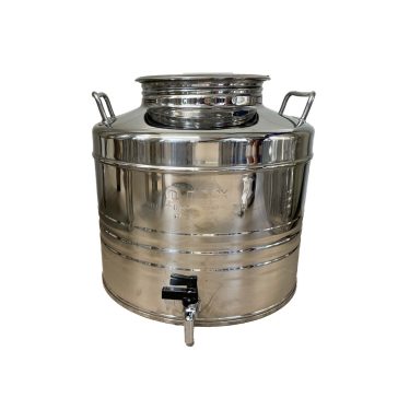 Kanna (M) Inox füles  25 literes, csappal