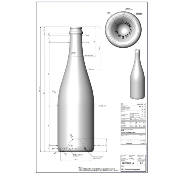 BP Pezsgősüveg Green Champagne (palackos erjesztés) uvag 0.75 liter 300 mm (BA 7837D035VBA01) - 1002 db - AKCIÓ BP Pezsgősüveg Green Champagne (palackos erjesztés) uvag 0.75 liter 300 mm (BA 7837D035VBA01) - 1002 db - AKCIÓ