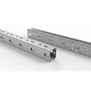   Oszlop vég fém horganyzott Z275 Kratos 56*67 mm, 2mm vastag, 2.7 méter