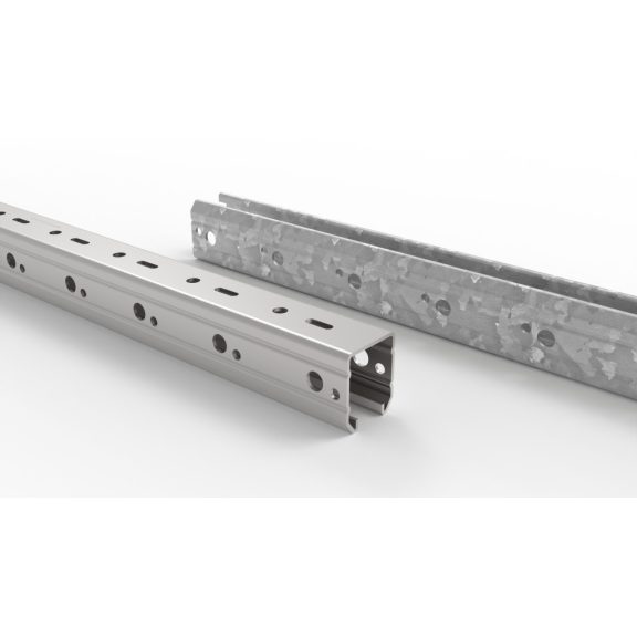 Oszlop vég fém horganyzott Z275 Kratos 56*67 mm, 2mm vastag, 2.7 méter