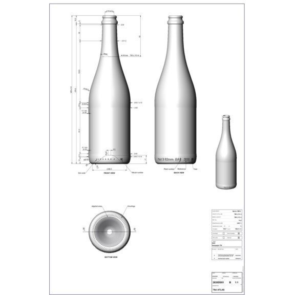 BP Pezsgősüveg Atlas (tankpezsgő) uvag 0.75 liter 295 mm (BA 2835D051VBA02) BP Pezsgősüveg Atlas (tankpezsgő) uvag 0.75 liter 295 mm (BA 2835D051VBA02)