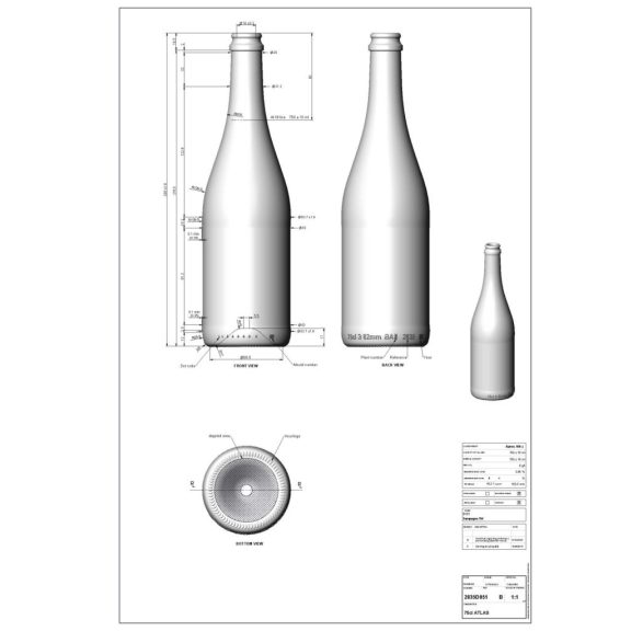 BP Pezsgősüveg Atlas (tankpezsgő) uvag 0.75 liter 295 mm (BA 2835D051VBA02) 1092 db - AKCIÓ BP Pezsgősüveg Atlas (tankpezsgő) uvag 0.75 liter 295 mm (BA 2835D051VBA02) 1092 db - AKCIÓ