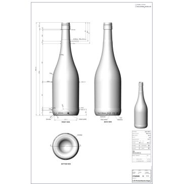 BP Burgundi HUGO színtelen BVS 0.75 liter (20 db/csomag)
