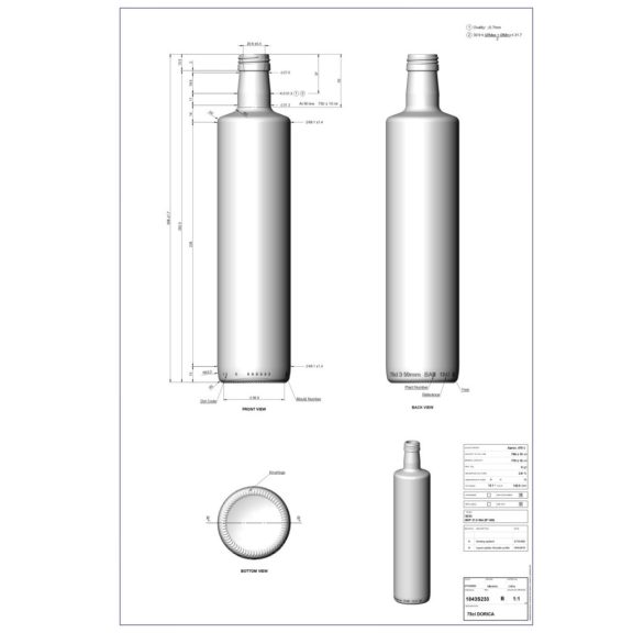 BP Dorica uvag (PP31.5) 0.75 liter 308 mm (BA 1843S233VBA11)