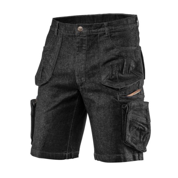 Rövid munkanadrág, DENIM farmer fekete oldalzsebekkel L-es (81-273-L) Rövid munkanadrág, DENIM farmer fekete oldalzsebekkel L-es (81-273-L)