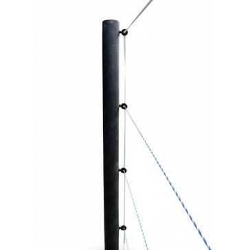 Oszlop műanyag regranulált kerek 10 x 270 cm