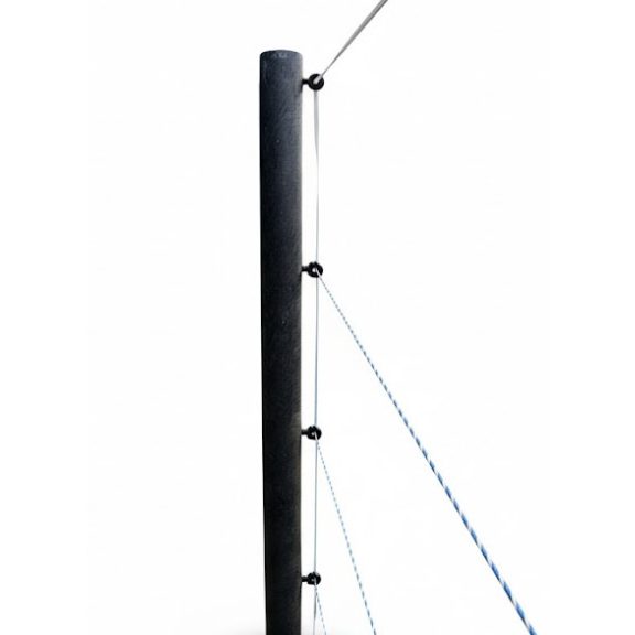 Oszlop műanyag regranulált kerek 10 x 270 cm