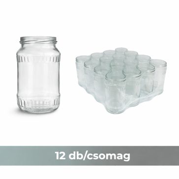   Konzerves üveg  580 ml  LIVIO IMP 12db/csomag /Az ár a lapkát NEM tartalmazza!/ (12db-os kiszerelés)/