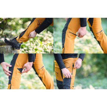   Munkanadrág, Outdoor 4 irányú sztreccs, mustár színű XL (NEO 81-291-XL)