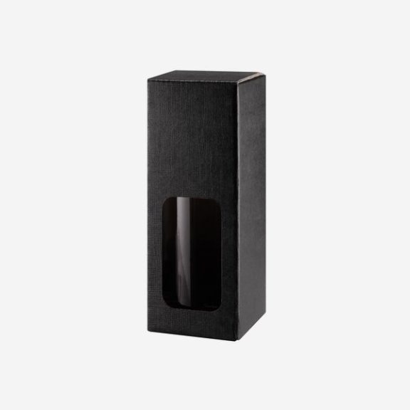 Díszdoboz VIVA Fekete ablakos 200ml palackhoz Díszdoboz VIVA Fekete ablakos 200ml palackhoz