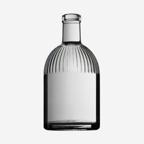 Díszüveg Triest 500 ml színtelen dugós Díszüveg Triest 500 ml színtelen dugós
