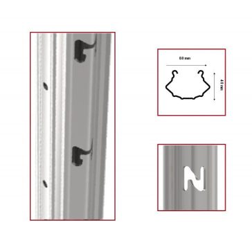   Oszlop köz fém horganyzott BACCUS 60*40 mm , 1,5 mm vastag, 2,5 méter 
