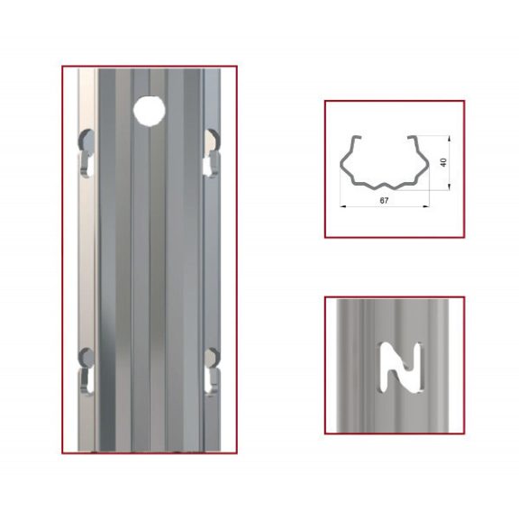Oszlop köz fém horganyzott DUTYPAL Belső fül, 67*40 mm , 1,5 mm vastag, 2,5 méter Oszlop köz fém horganyzott DUTYPAL Belső fül, 67*40 mm , 1,5 mm vastag, 2,5 méter