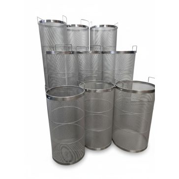 Mustszűrő kosár INOX 275*500 erősített kivitel
