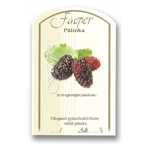 Címke pálinkás 10 db-os (íves) Faeper Címke pálinkás 10 db-os (íves) Faeper