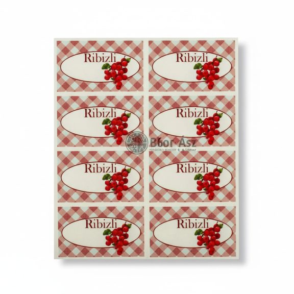 Ribizli befőttes címke 24db-os Ribizli befőttes címke 24db-os