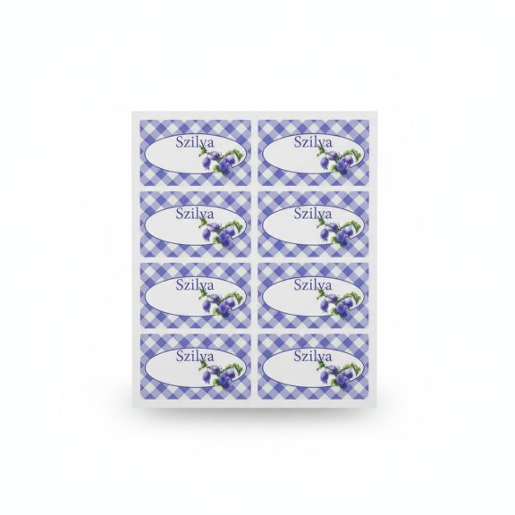 Szilva befőttes címke 24db-os Szilva befőttes címke 24db-os