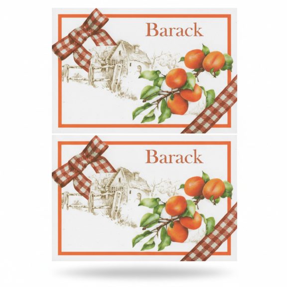 Barack befőttes címke 8db-os Barack befőttes címke 8db-os