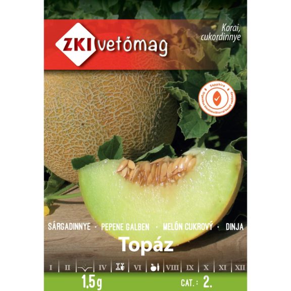 Vetőmag ZKI 2. kategória Sárgadinnye/ Topáz Vetőmag ZKI 2. kategória Sárgadinnye/ Topáz
