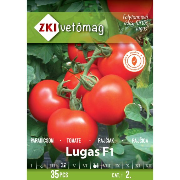 Vetőmag ZKI 2. kategória Paradicsom/ Lugas F1 Vetőmag ZKI 2. kategória Paradicsom/ Lugas F1
