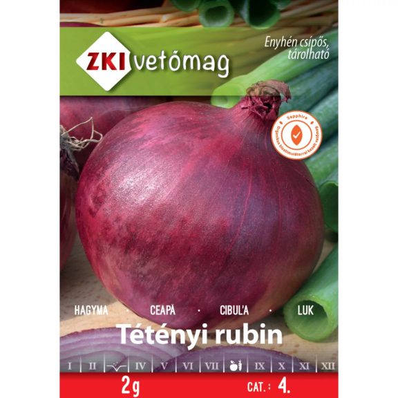 Vetőmag ZKI 4. kategória Hagyma/ Tétényi Rubin Vetőmag ZKI 4. kategória Hagyma/ Tétényi Rubin
