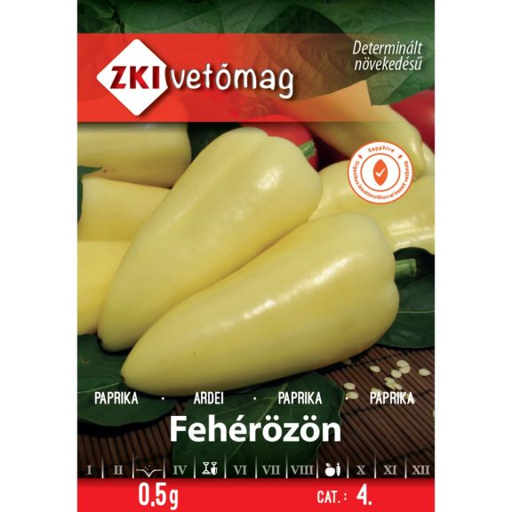 Vetőmag ZKI 4. kategória Paprika/ Fehérözön Vetőmag ZKI 4. kategória Paprika/ Fehérözön