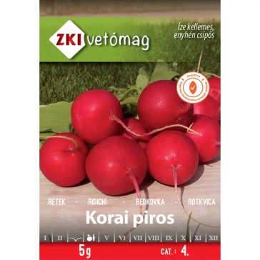 Vetőmag ZKI 4. kategória Retek/ Korai piros