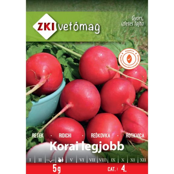 Vetőmag ZKI 4. kategória Retek/ Korai legjobb Vetőmag ZKI 4. kategória Retek/ Korai legjobb
