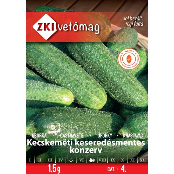Vetőmag ZKI 4. kategória Uborka/ Kecskeméti keserédesmentes konzerv Vetőmag ZKI 4. kategória Uborka/ Kecskeméti keserédesmentes konzerv