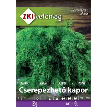  Vetőmag ZKI 6. kategória Fűszernövény Kapor/ Cserepezhető kapor