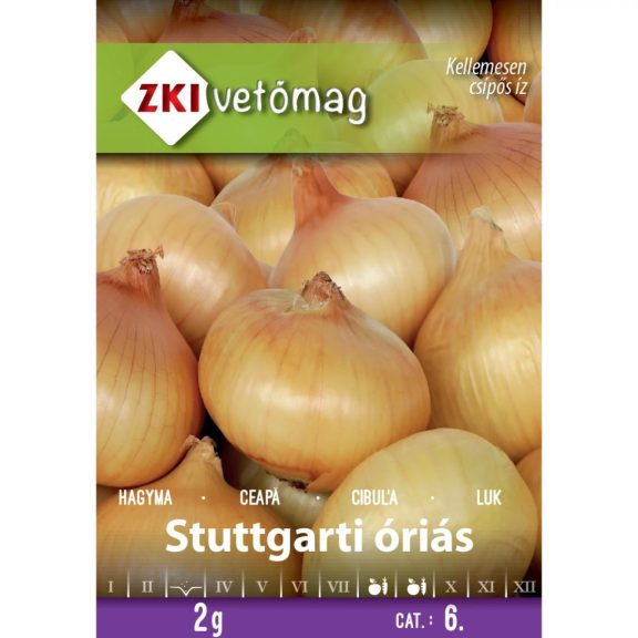 Vetőmag ZKI 6. kategória Hagyma/ Stuttgarti óriás Vetőmag ZKI 6. kategória Hagyma/ Stuttgarti óriás