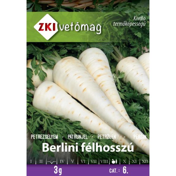 Vetőmag ZKI 6. kategória Petrezselyem/ Berlini Félhosszú Vetőmag ZKI 6. kategória Petrezselyem/ Berlini Félhosszú