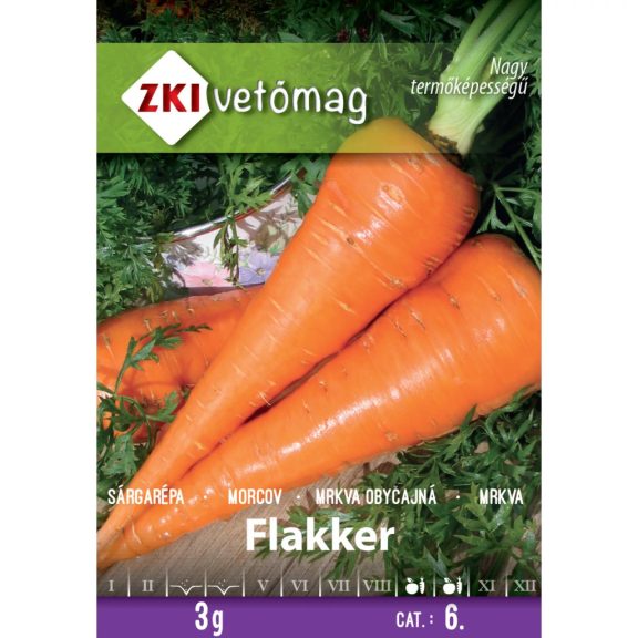 Vetőmag ZKI 6. kategória Sárgarépa/ Flakker Vetőmag ZKI 6. kategória Sárgarépa/ Flakker