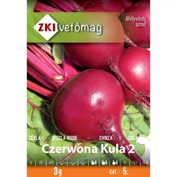 Vetőmag ZKI 5. kategória Cékla/ Czerwona Kula 2 Vetőmag ZKI 5. kategória Cékla/ Czerwona Kula 2